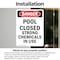 Signmission Portrait Pool Closed Strong Chemicals In Use Danger Sign, Vinyl Decal, 7in W x 10in L, 2PK OS-2PACK-DS-D-710-V-1625 - alternate 3